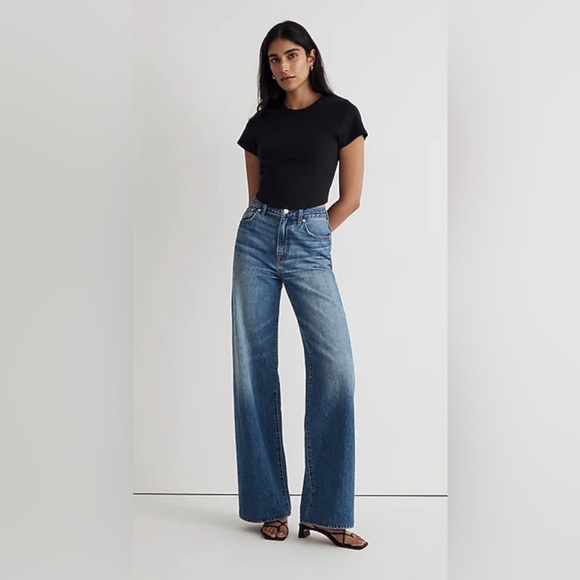 Madewell Denim - Madewell Superwide-Leg Jeans In Fannin Wash